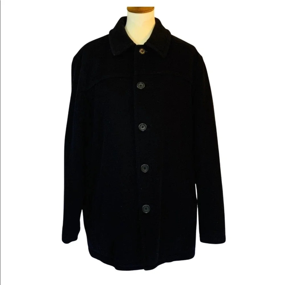 Vintage J. Crew Thinsulate Wool Peacoat Made in Macau Nautical Classic Preppy